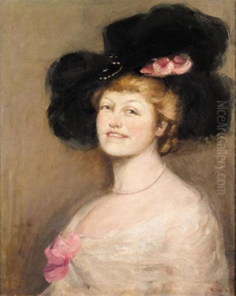 Portrait Of Maria Steuart Oil Painting by Bessie MacNicol