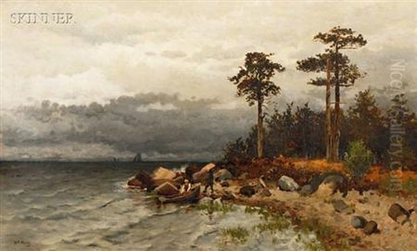 Gray Day, South Shore Oil Painting by William Starbuck Macy