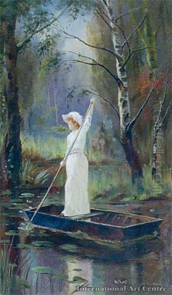 Lady Of The Lake Oil Painting by John Mcintosh Madden