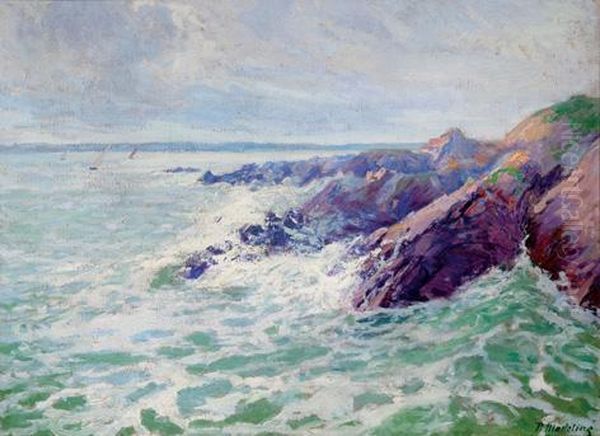 Rompeolas Oil Painting by Paul Madeline