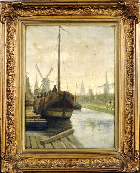 Bateau Oil Painting by Adrien Jean Madyol Madiol