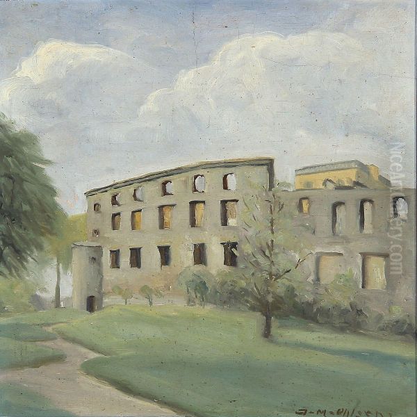 Koldinghus. Oil Painting by Jeppe Madsen-Ohlsen