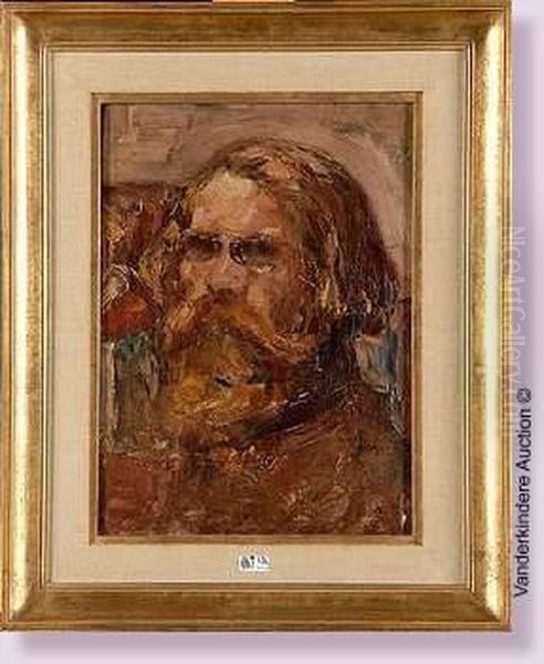 Autoportrait Oil Painting by Wilhelm Johannes Maertens