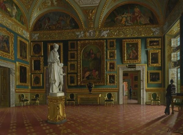 Pitti Palace, Iliad Room Oil Painting by F Maestosi