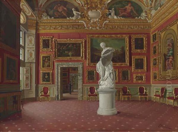 Sala Di Giove, Palazzo Pitti Oil Painting by F Maestosi