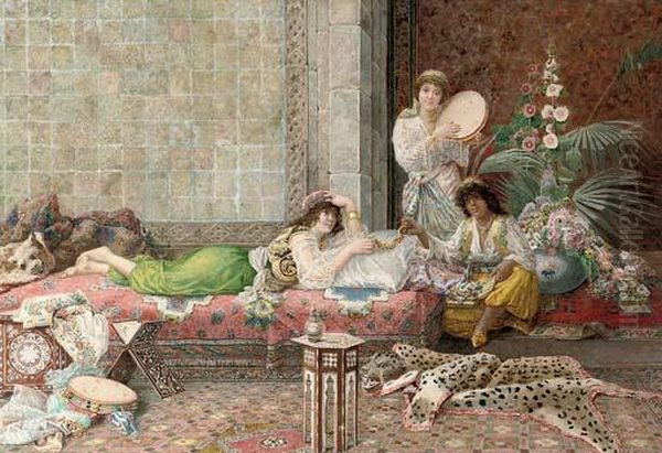 The Harem Oil Painting by Luigi Maggiorani