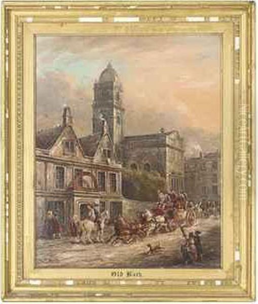 The Bath-reading Coach Oil Painting by John Charles Maggs