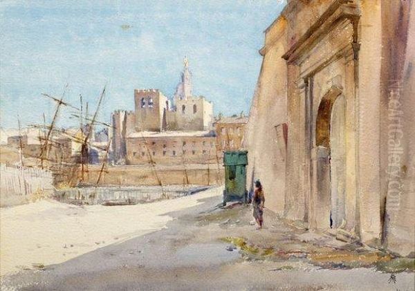 Vue De Saint Victor Sur Le Vieux Port Oil Painting by Andre Maglione