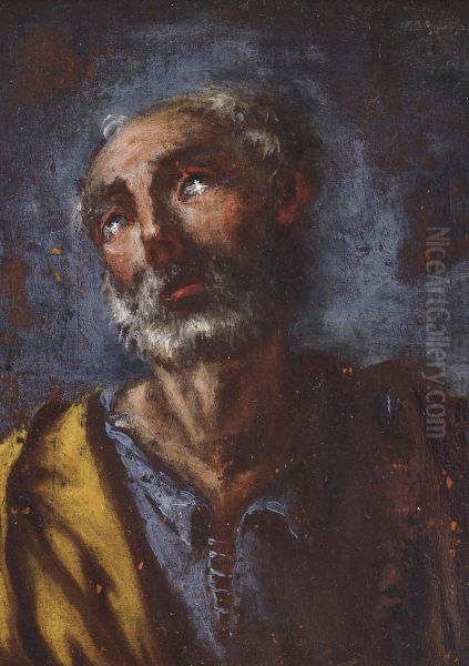 Saint Peter Penitent Oil Painting by Alessandro Magnasco