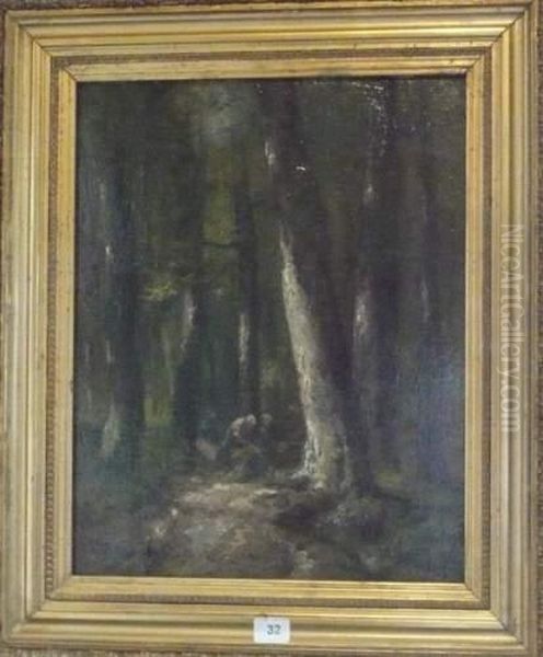 Foret Oil Painting by Camille Magnus