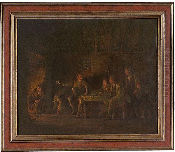 Genre Scene Oil Painting by William Magrath