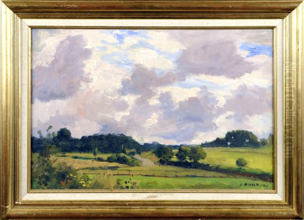 Paysage Oil Painting by Eugene Mahaux