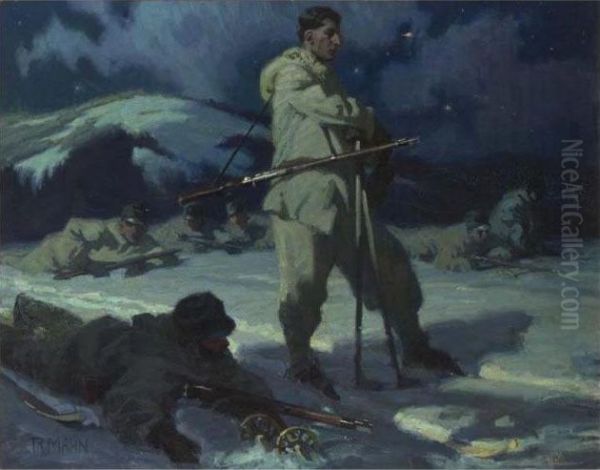 The Nightwatch, Hindelang Oil Painting by Richard Mahn