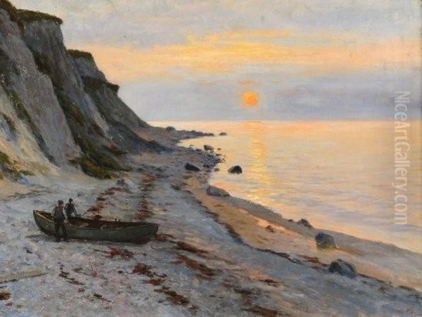 Coucher De Soleil Oil Painting by Wartan Mahokian