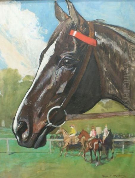 Horse Oil Painting by Frank Prout Mahony