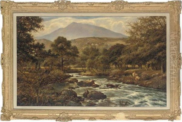 On The Llugwy, Wales Oil Painting by Henry Maidment