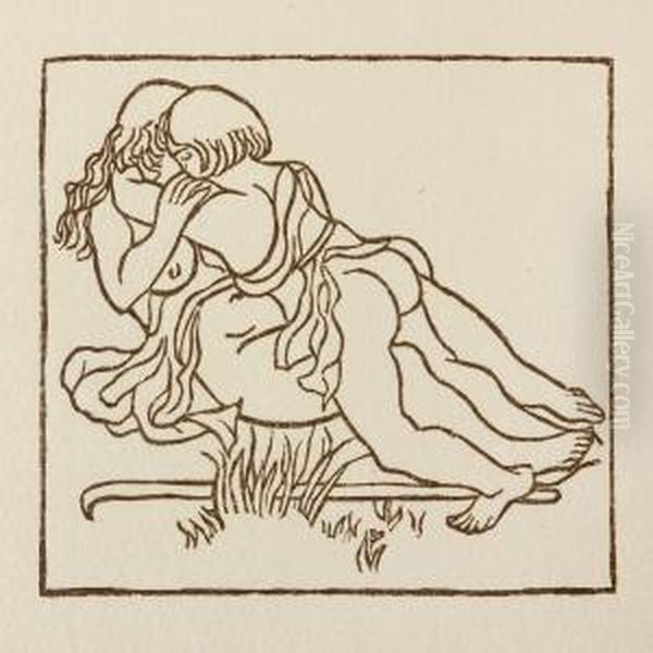 Daphnis Et Chloe Oil Painting by Aristide Maillol