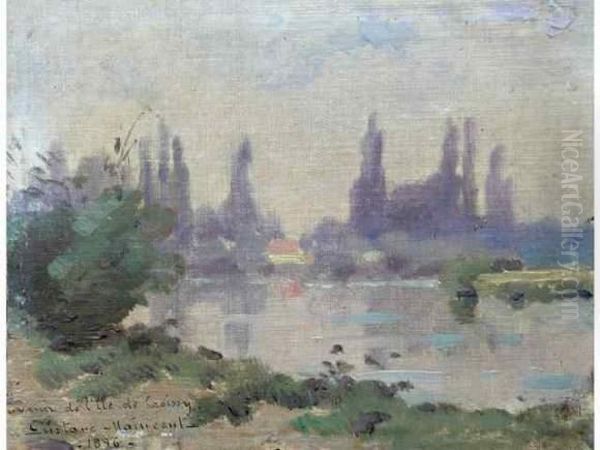 L'ile De Croissy. Oil Painting by Gustave Maincent