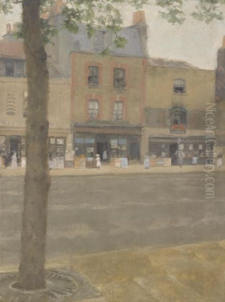 Kings Road, Chelsea Oil Painting by Paul Fordyce Maitland