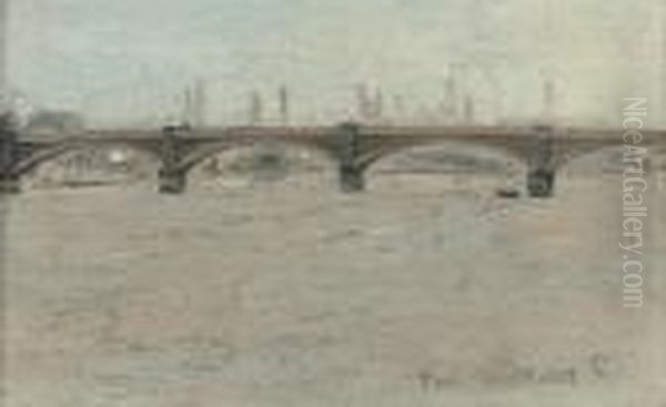 Battersea Bridge Oil Painting by Paul Fordyce Maitland