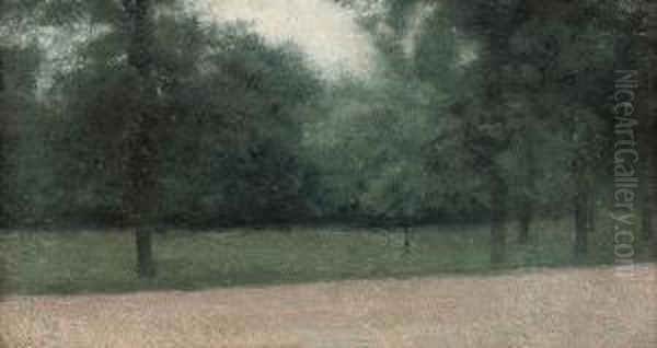 Kensington Gardens Oil Painting by Paul Fordyce Maitland