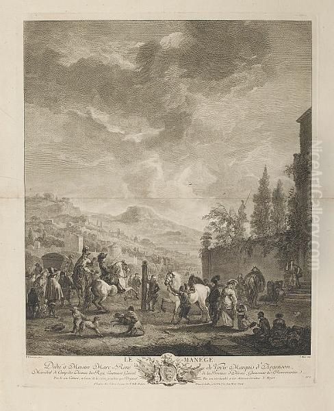 Collection Of Prints Engraved Oil Painting by Thomas Major