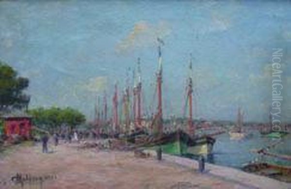 Le Port De Royan Oil Painting by Charles Malfroy