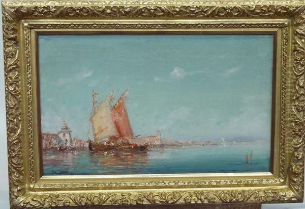 Les Voiliers En Mediterranee Oil Painting by Henri Malfroy