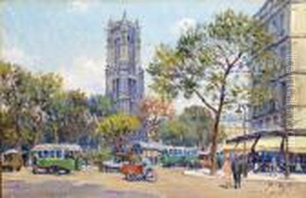 Paris Oil Painting by Henri Malfroy