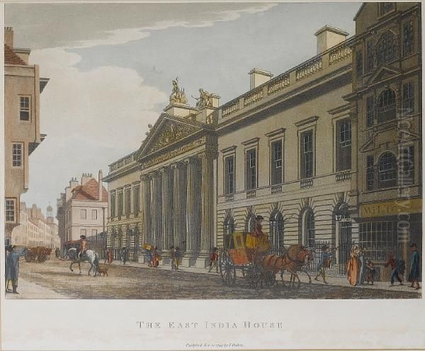 The East India House Oil Painting by Thomas The Younger Malton