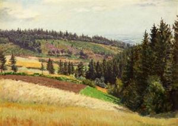 A Landscape Oil Painting by Vaclav Maly