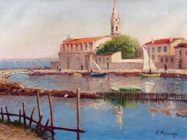 Martigues Oil Painting by Vincent Manago