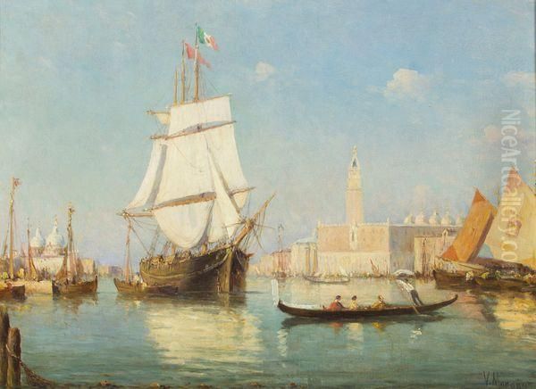 Vue De Venise Oil Painting by Vincent Manago