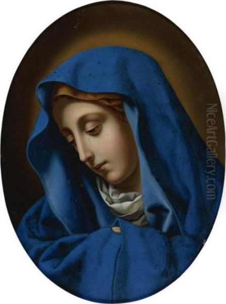 La Madonna Del Dito Oil Painting by Bartolomeo Mancini