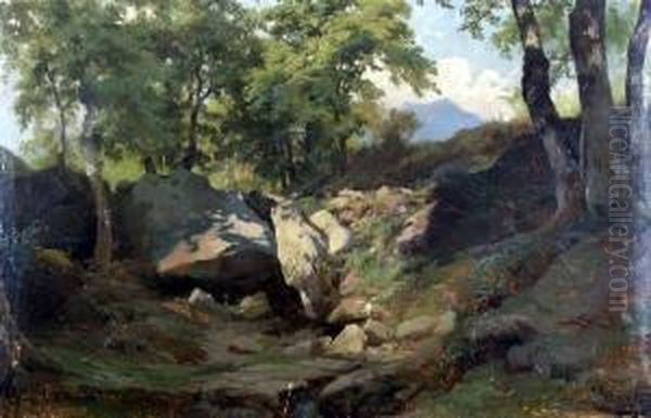 Paesaggio Oil Painting by Carlo Mancini