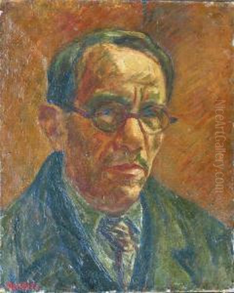 Autoportrait Oil Painting by Efraim Mandel