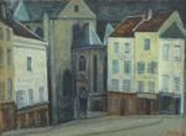 Motyw Miejski Oil Painting by Efraim Mandel