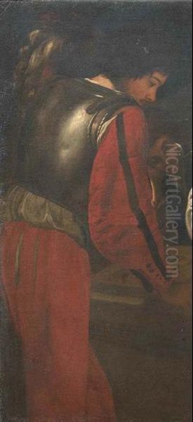 Giocatori Di Tric-trac Oil Painting by Bartolomeo Manfredi