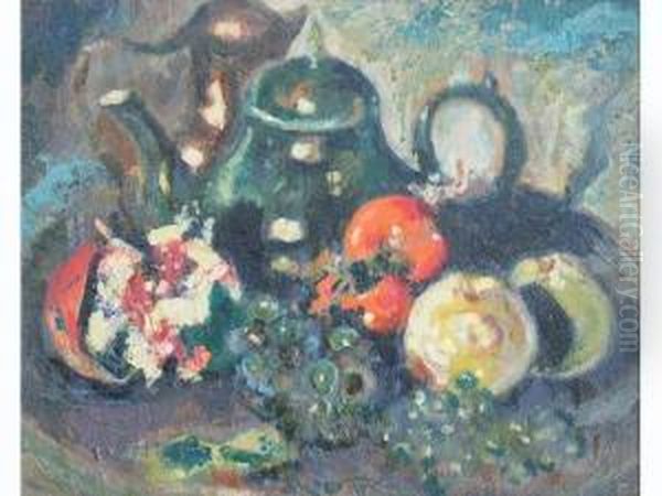 Nature Morte Aux Fruits Oil Painting by Joseph C., Jose Mange