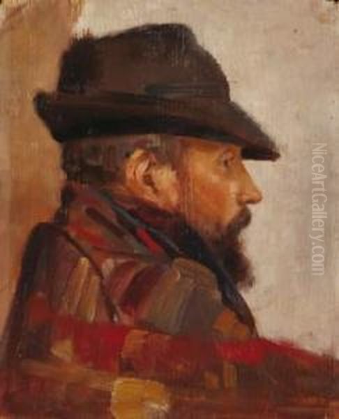 Portrait D'homme Oil Painting by Marcel Mangin