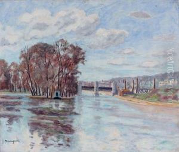 Le Barrage De Suresnes Oil Painting by Henri Charles Manguin