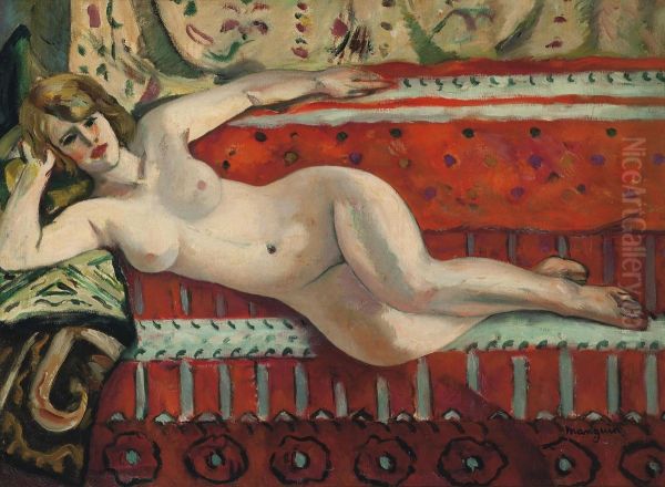 L'odalisque, Grenouillette Oil Painting by Henri Charles Manguin