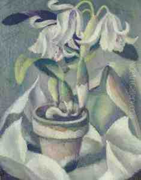 White Orchids Oil Painting by Edward Middleton Manigault