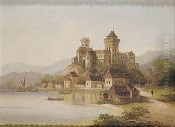 Vista De Castillo Oil Painting by Konstantin Mankovski