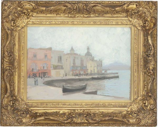 Pozzuoli, Naples Oil Painting by Alexander Mann