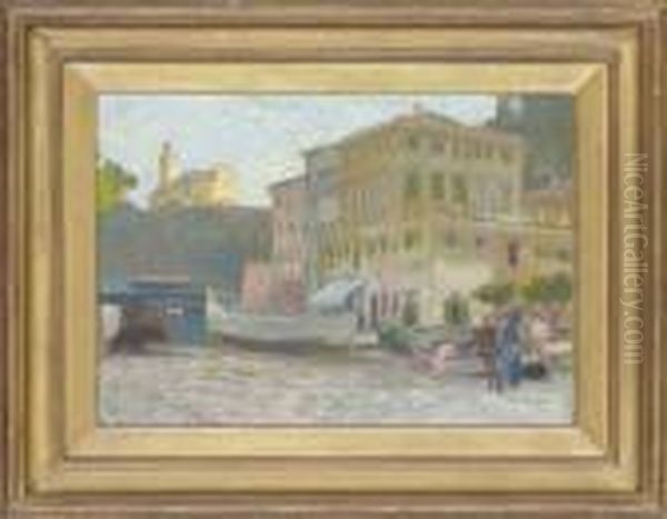 Portofino Oil Painting by Alexander Mann