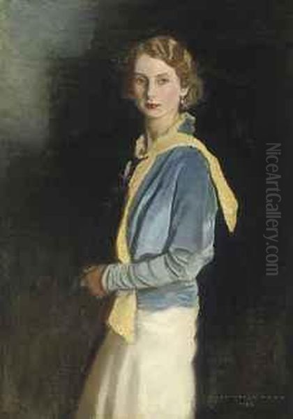 Portrait Of Rosalie Lever-tilletson Oil Painting by Harrington Mann