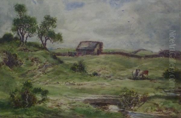 Westmoreland Farmhouse Oil Painting by William Manners