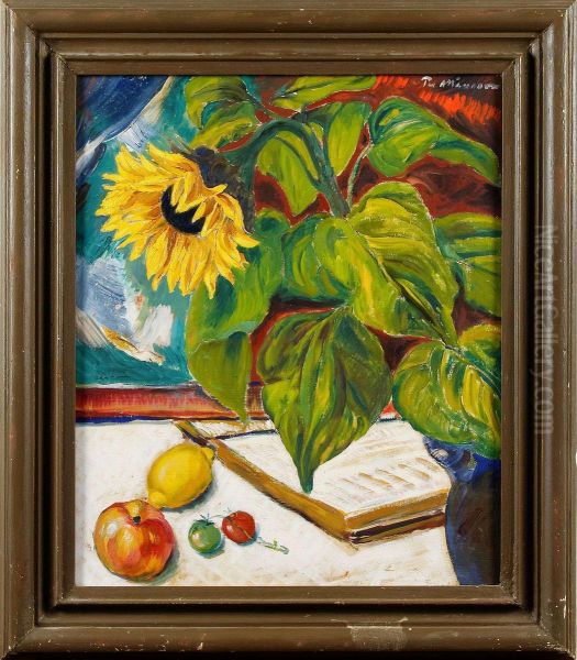 Solros Ochfrukter Oil Painting by Per Mansson