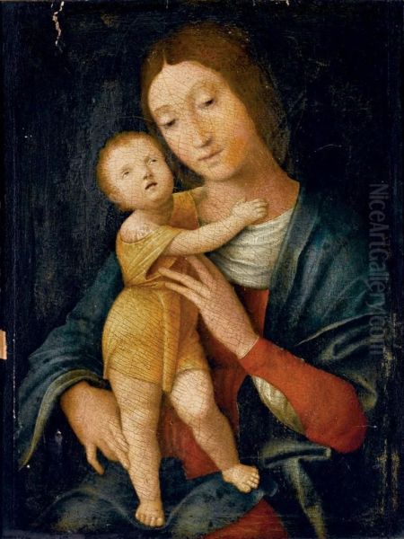 Madonna Col Bambino Oil Painting by Andrea Mantegna